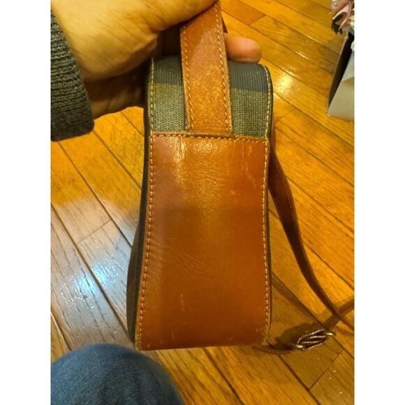 Fendi canvas stripe flap close shoulder bag purse (4000 - Picture 4 of 13